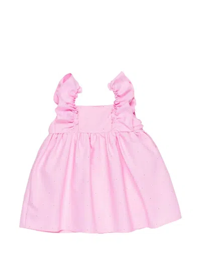 Miss Grant Babies' Ruffled Dress In Pink