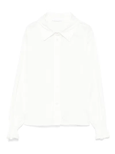 Miss Grant Kids' Ruffled Shirt In White