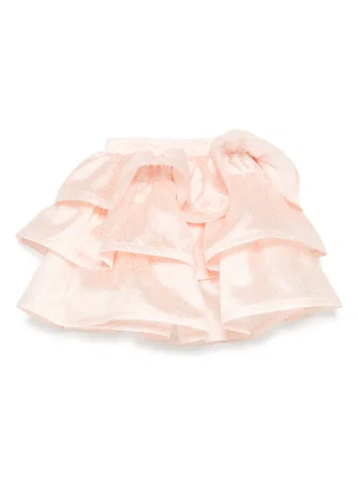 Miss Grant Kids' Ruffled Skirt In Brown
