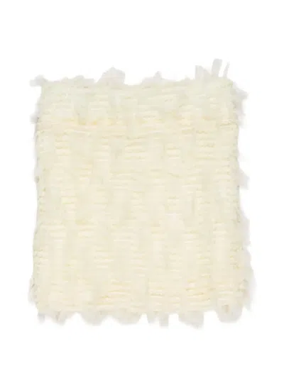 Miss Grant Kids' Ruffled Skirt In White