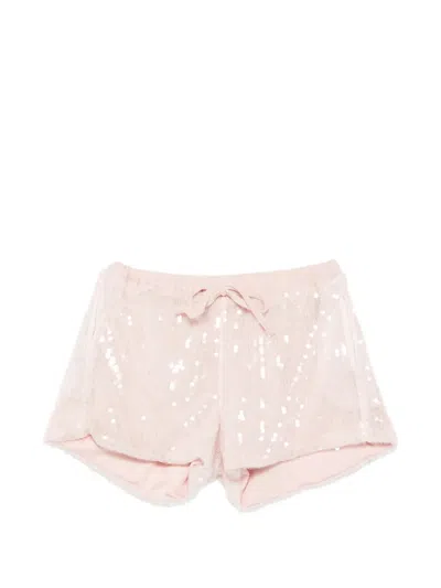 Miss Grant Kids' Sequin Tie Shorts In Multi