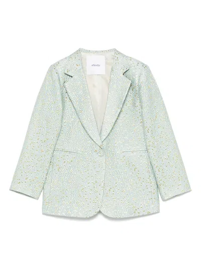 Miss Grant Kids' Single-breasted Blazer In Green