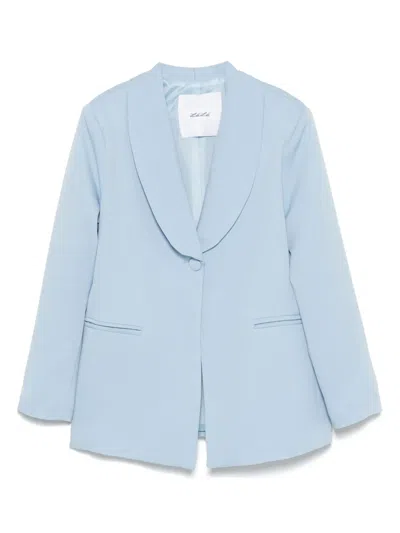 Miss Grant Kids' Single-breasted Blazer In Light Blue