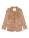 Miss Grant Single-breasted Blazer In Brown