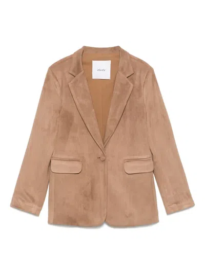 Miss Grant Kids' Single-breasted Blazer In Brown