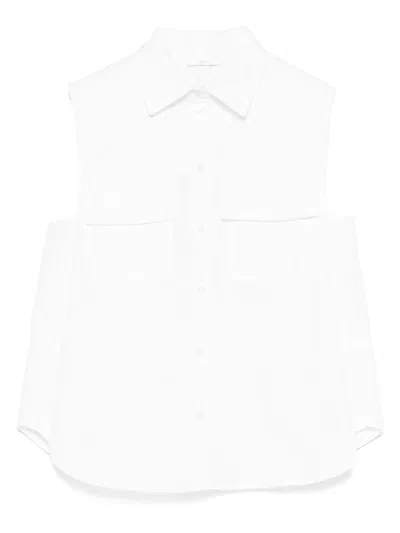 Miss Grant Kids' Sleeveless Shirt In White