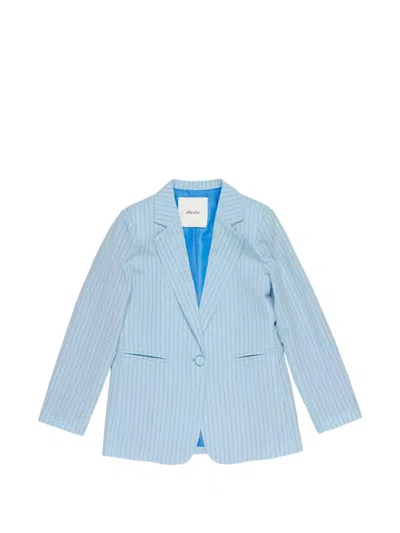 Miss Grant Kids' Striped Blazer In Brown