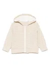 Miss Grant Striped Hoodie In Neutrals