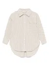 Miss Grant Striped Shirt In Neutrals