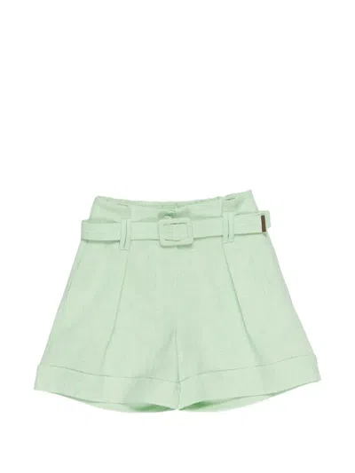 Miss Grant Kids' Tailored Shorts In Green