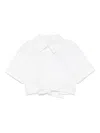 Miss Grant Tie-waist Shirt In White