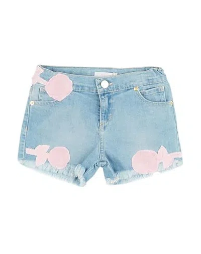 Miss Grant Babies'  Toddler Girl Denim Shorts Blue Size 6 Cotton, Elastane