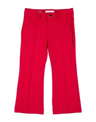 Miss Grant Babies'  Toddler Girl Pants Red Size 6 Viscose, Polyamide, Elastane