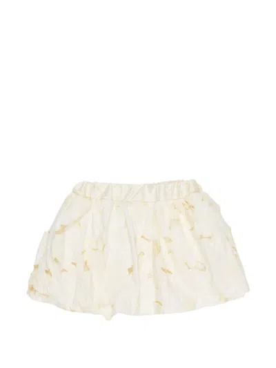 Miss Grant Babies' Traforata Skirt In Neutral