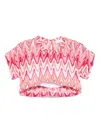 Miss Grant Zigzag Blouse In Pink