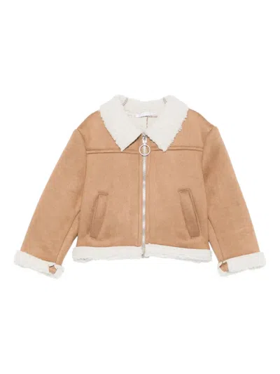 Miss Grant Babies' Zip Jacket In Brown