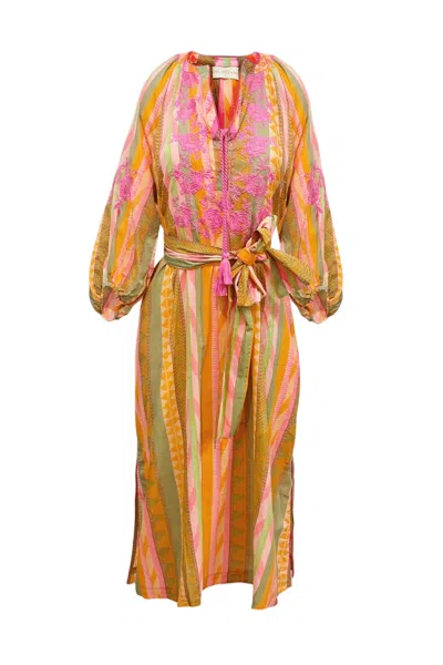 Miss June Aiden Long Dress In Yellow
