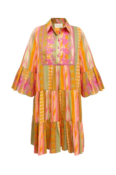 Miss June Akira Short Dress In Multi