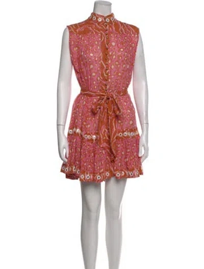 Pre-owned Miss June Animal Print Mini Dress In Multi