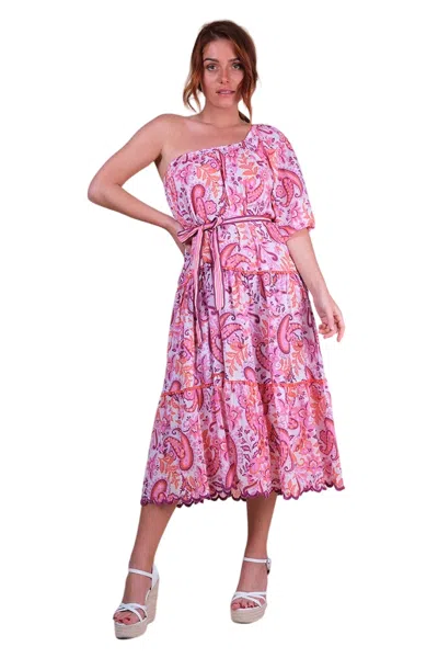 Miss June Belle Long Dress In Brown