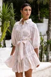Miss June Broderie Anglaise Dress In Pink