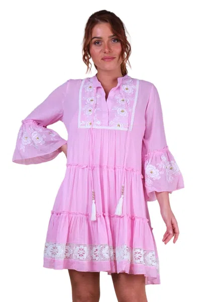 Miss June Cecilia Short Dress In Pink