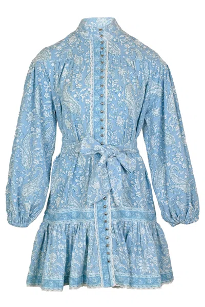 Miss June Clemence Short Dress Light Blue