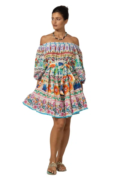 Miss June Dalia Short Dress In Multi