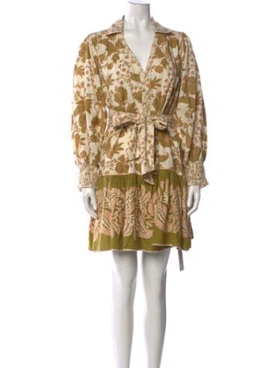 Pre-owned Miss June Floral Print Mini Dress In Multi