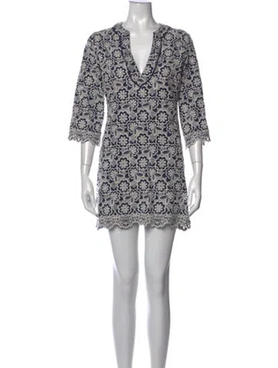Pre-owned Miss June Floral Print Mini Dress In Multi