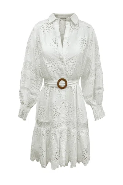 Miss June Gia Short Dress In White