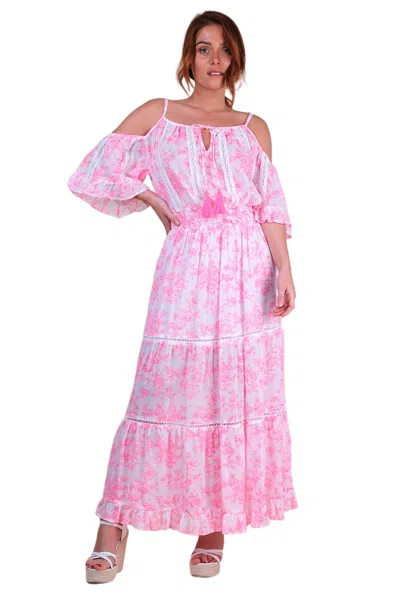 Miss June Karena Long Dress In Pink