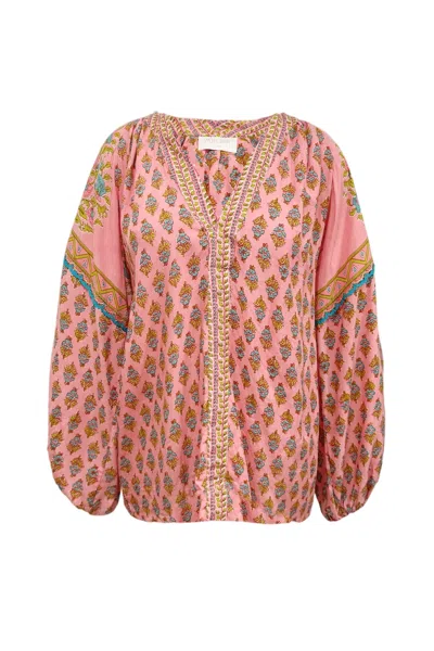 Miss June Karis Blouse In Orange