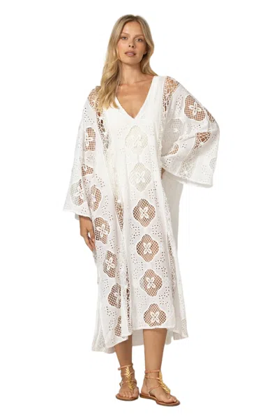 Miss June Long Eden Kaftan In Gray
