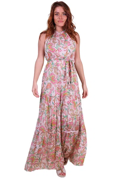 Miss June Marcella Long Dress In Multi