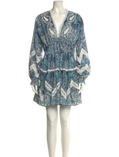 Pre-owned Miss June Paisley Print Mini Dress In Multi