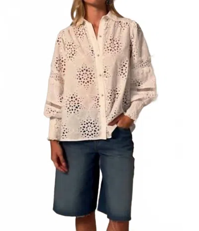 Miss June Paris Farah Button- Down Shirt In White