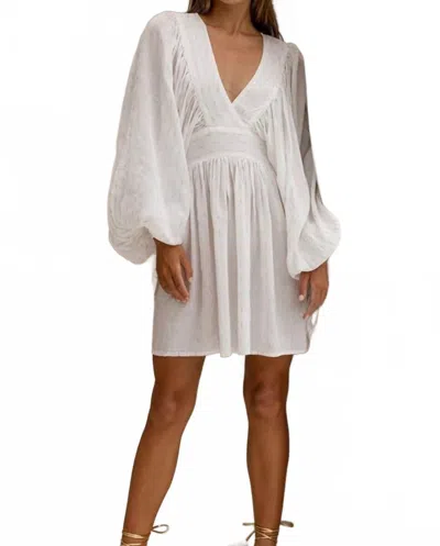 Miss June Paris Janice Mini Dress In White