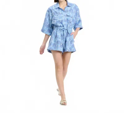 Miss June Paris Rada Romper In Blue