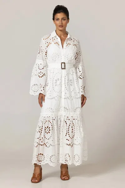 Miss June Paris Ruby Maxi Dress In White