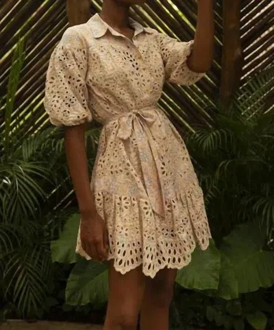 Miss June Paris Teodora Short Dress In Pink Multi