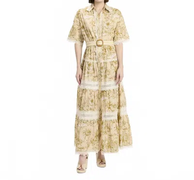 Miss June Paris Women's Betty Dress In Beige In Brown