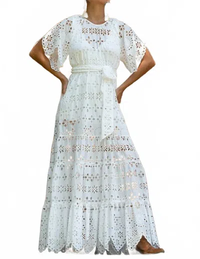 Miss June Paris Women's Sable Dress In White