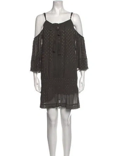 Pre-owned Miss June Patterned Mini Dress In Multi