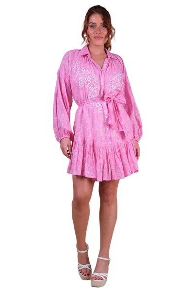 Miss June Pia Short Dress In Pink