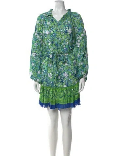Pre-owned Miss June Printed Knee-length Dress In Multi