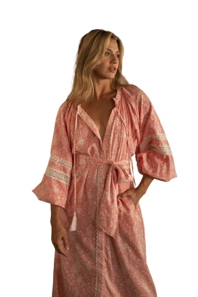 Miss June Rita Long Dress In Brown