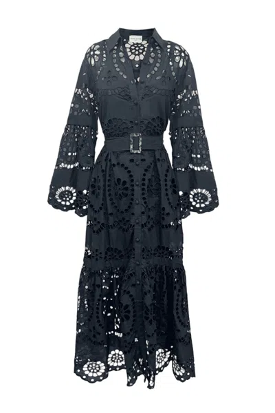 Miss June Ruby Long Dress In Black