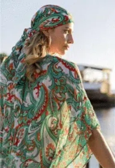 Miss June Scarf Georgia Turquoise In Green