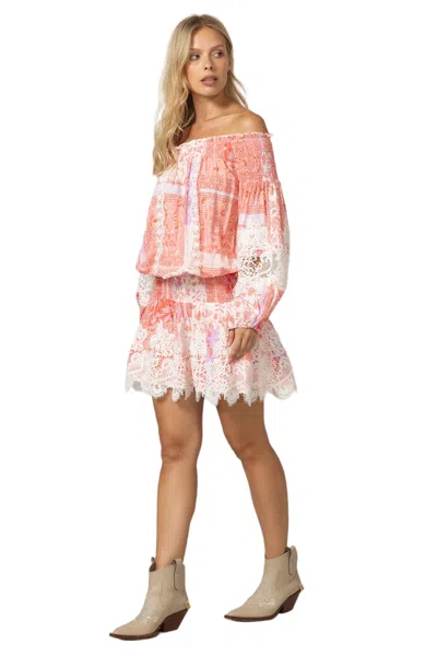 Miss June Shania Short Dress In Pink